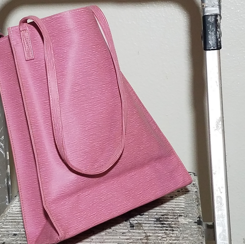 Pink pleather Tote